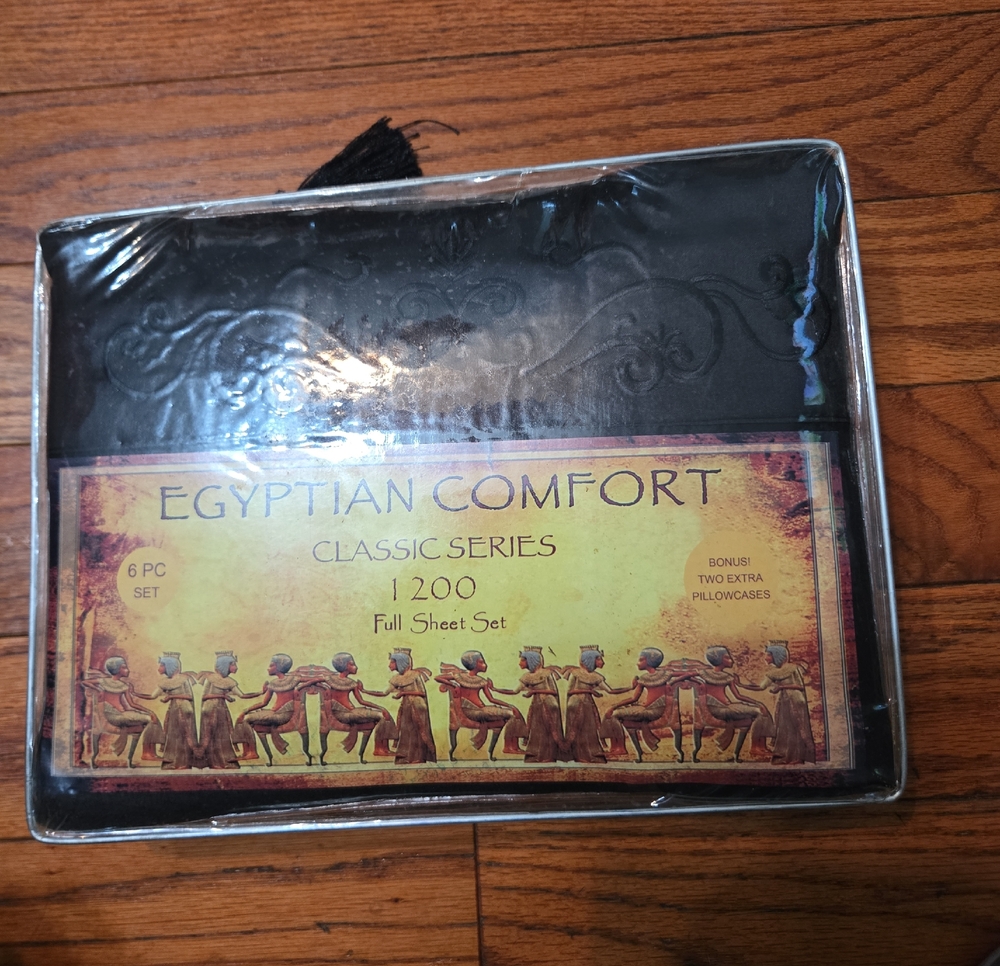 Egyptian Comfort Classic Series 1200 Full Sheet Set - Black